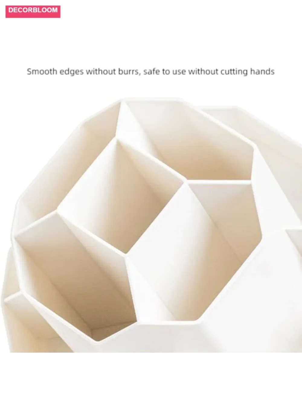 360 Rotating Makeup Brush Holder 9 Slots Organizer